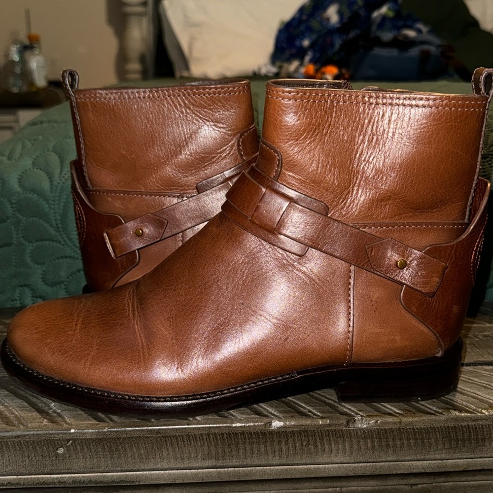 Tory Burch derby flats booties